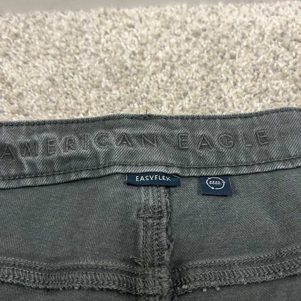 American Eagle Jeans Mens 44x27 Gray Original Bootcut Airflex‎ Denim Y2k